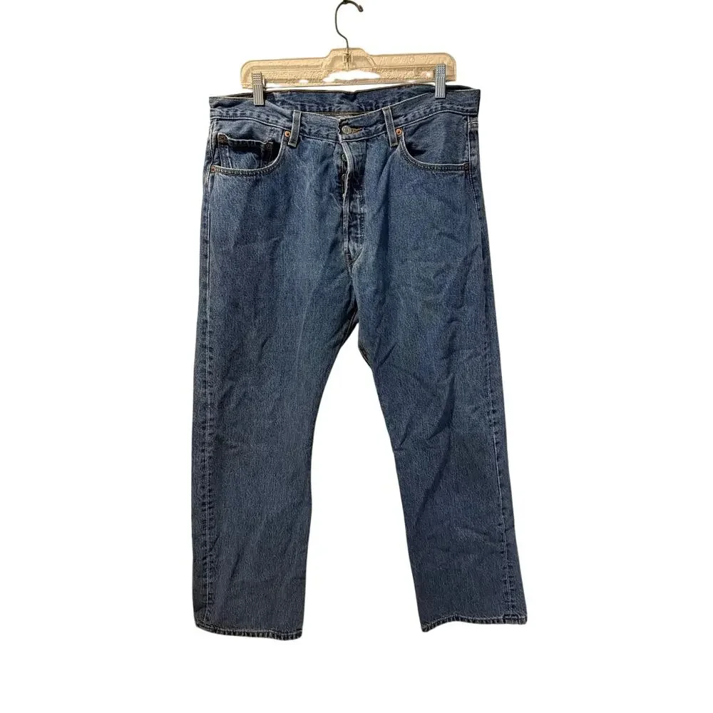 ⭐️ Men’s Levi’s 501 Buttonfly Straight Leg Jeans Size 38X30 Classic Everyday